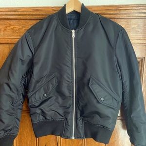 Uniqlo Reversible Black->Navy Flight Coat MA-1